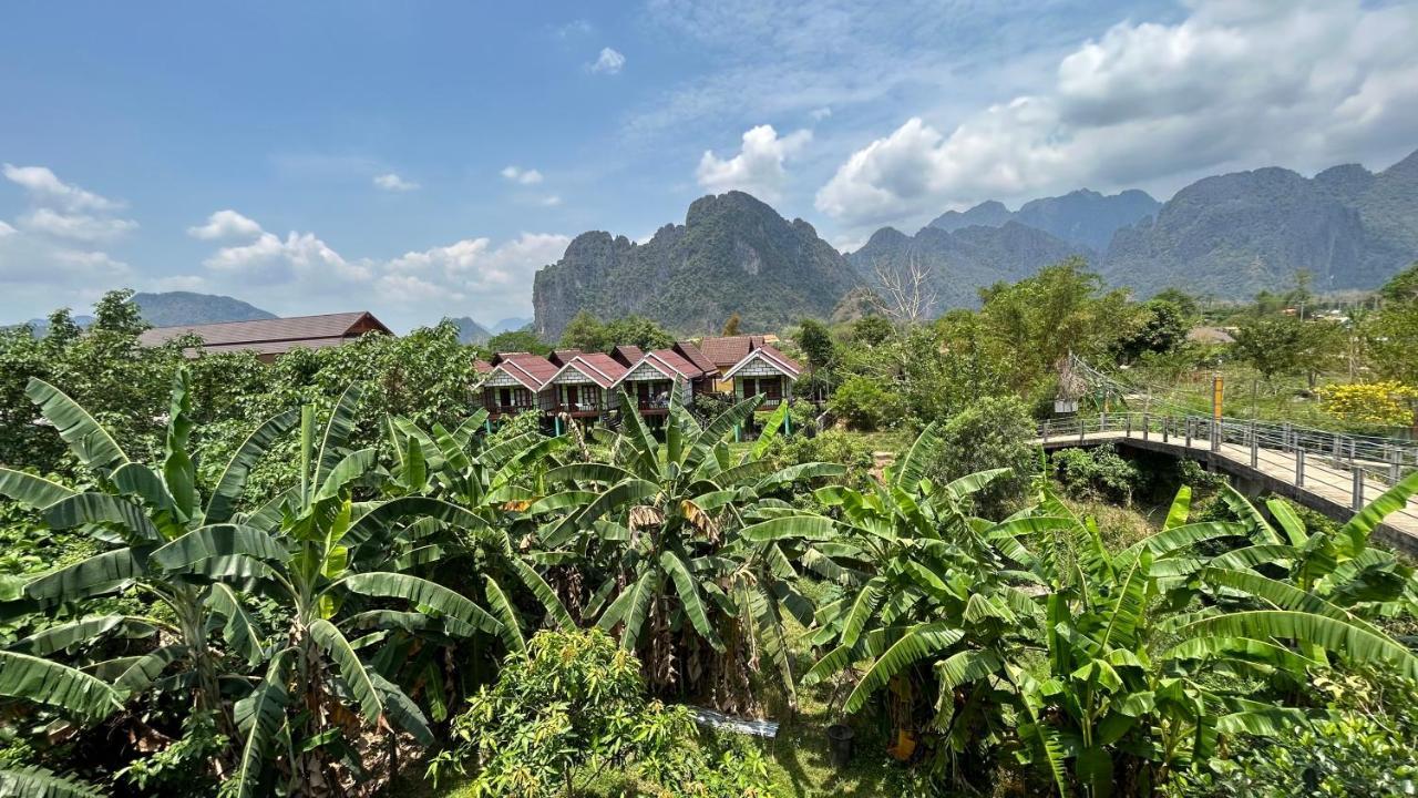 Domon Riverside Hotel Vang Vieng Exterior photo